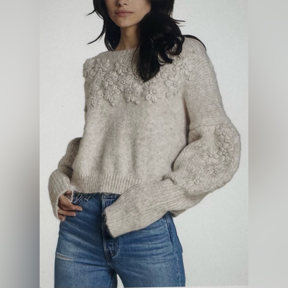 dRA LOS ANGELES Cynthia Sweater in Oatmeal Wool Blend Size Medium SOLD OUT